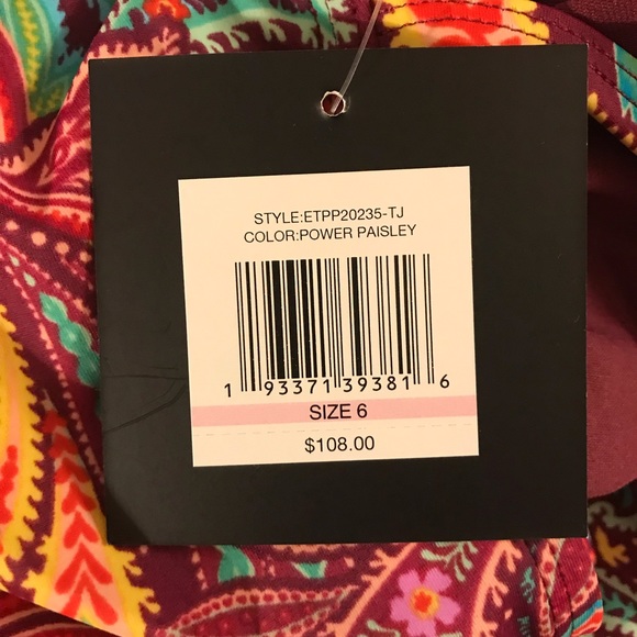 Ellen Tracy Swimsuit Power Paisley - Picture 7 of 16